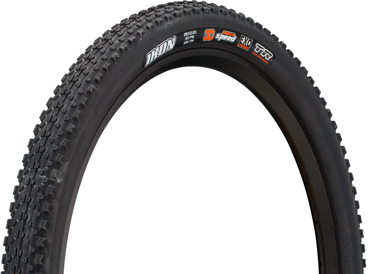 MAXXIS Ikon 3C MaxxSpeed EXO TR 26" Folding Tyre 1 MAXXIS Ikon 3C MaxxSpeed EXO TR 26" Folding Tyre