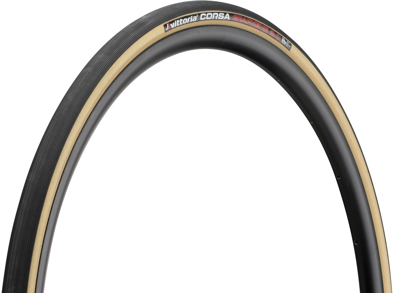 Vittoria Corsa G2.0 28" Folding Tyre Set W/ 2 Competition Latex Tubes 2 Vittoria Corsa G2.0 28" Folding Tyre Set W/ 2 Competition Latex Tubes - Image 2